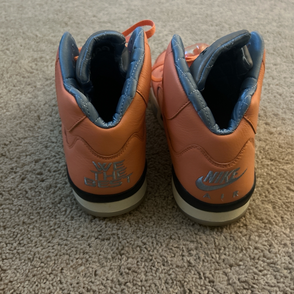Nike Orange and Blue Sneakers Athletic Style